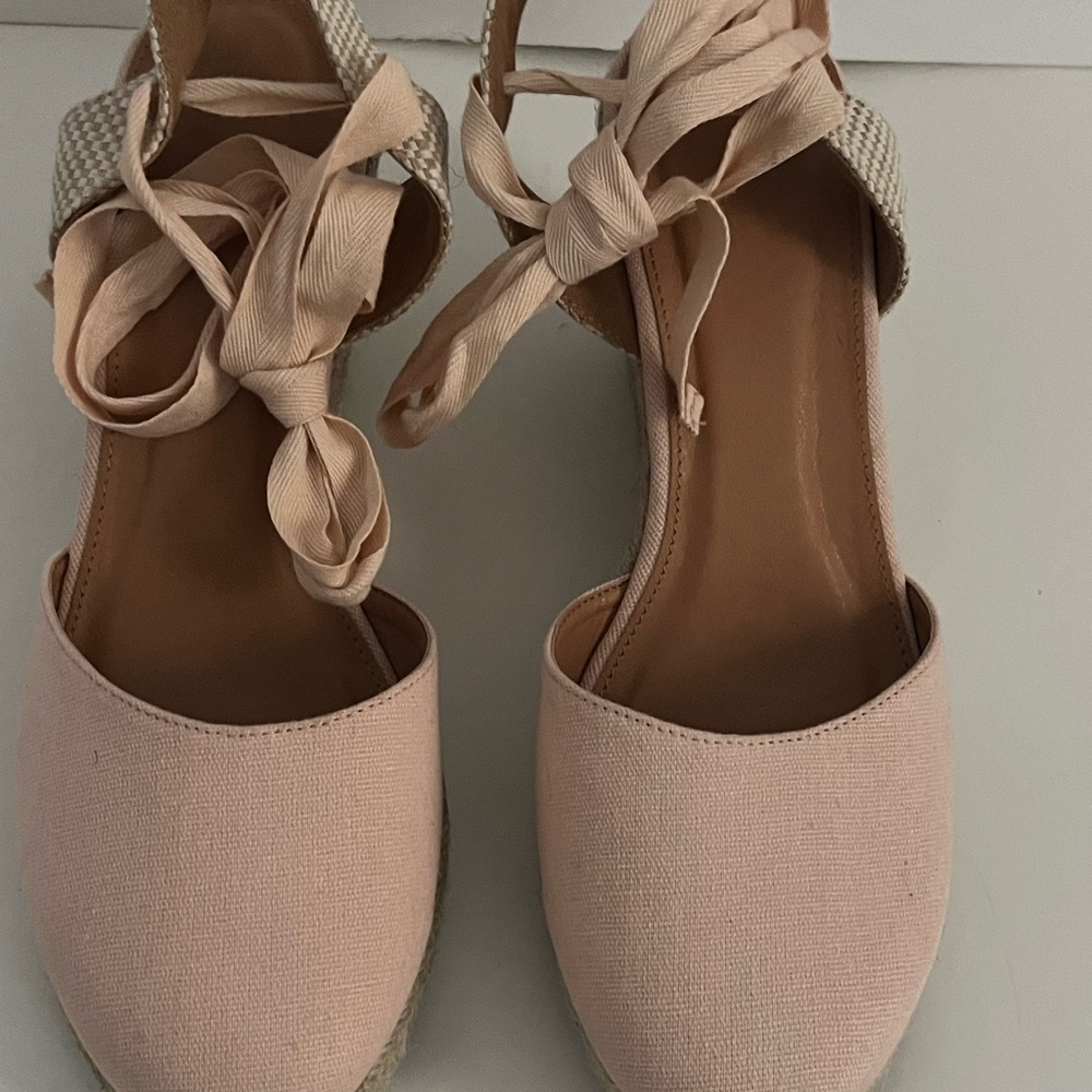Linen Espadrille Wedge sandals - Picture 5 of 5
